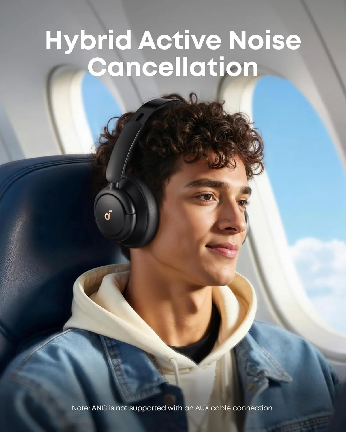 Auriculares Supraaurales Life Q30 Con Cancelación De Ruido Multimodo, Negros